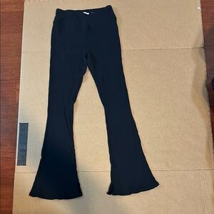 SO Black Casual Bell-Bottom Pants